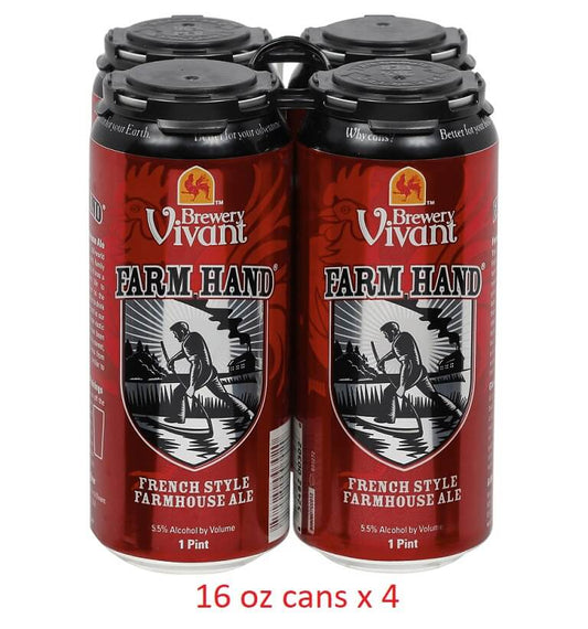 Microbreweries Brewery Vivant Farm Hand Ale 4/16c