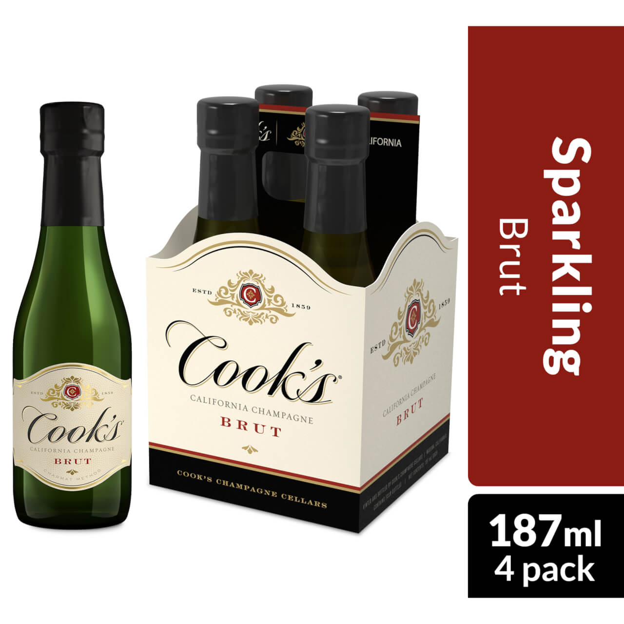 Cook's California Champagne Brut White Sparkling Wine