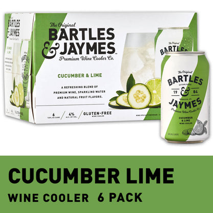 Bartles & Jaymes Cucumber & Lime 335 Ml Can 6pk