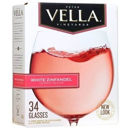 Peter Vella Box White Zinfandel Wine