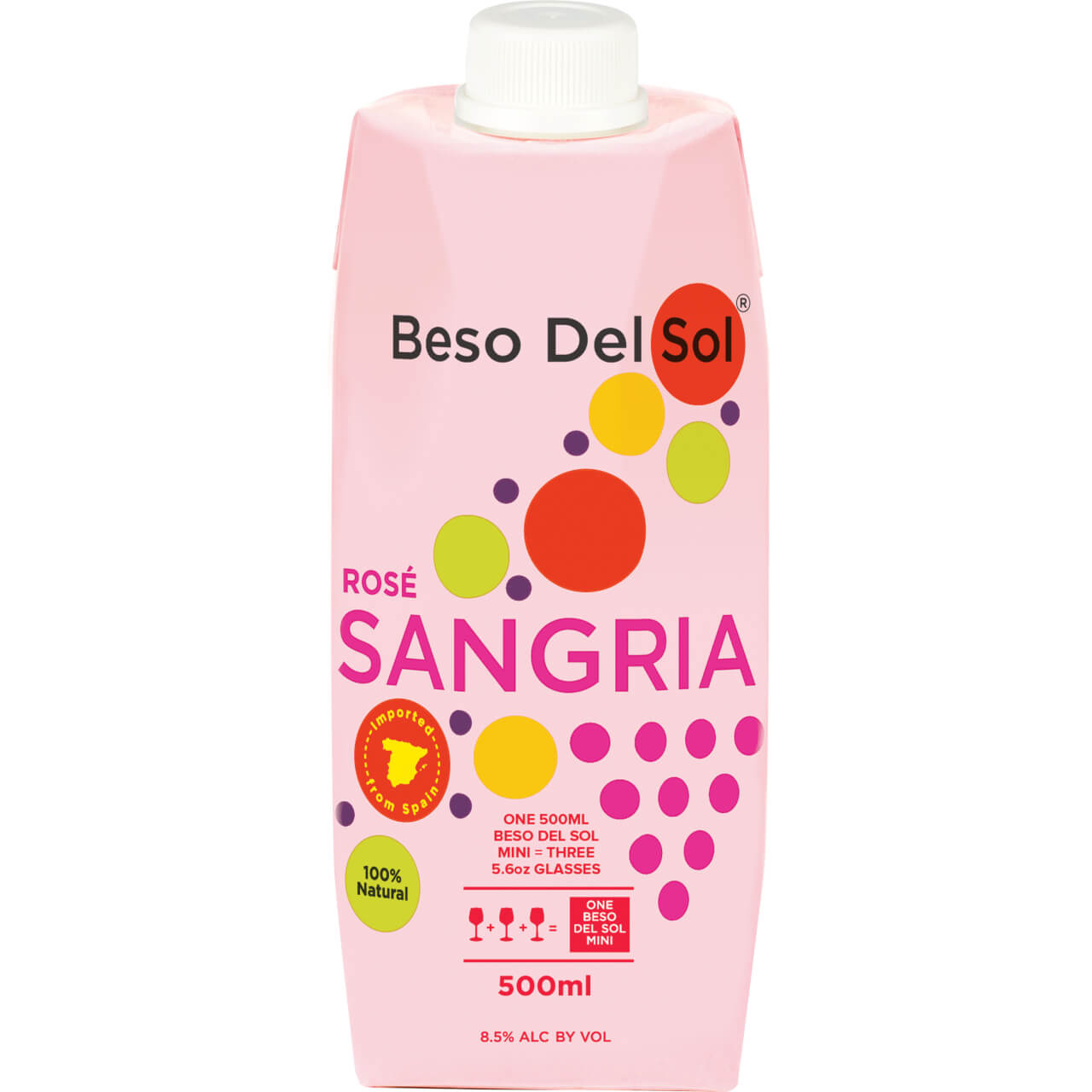 Beso Del Sol® Rosé Sangria Pink Wine - 500ml