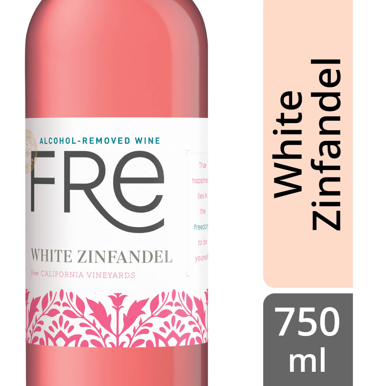 Fre White Zinfandel Non Alcoholic Wine 750 Ml