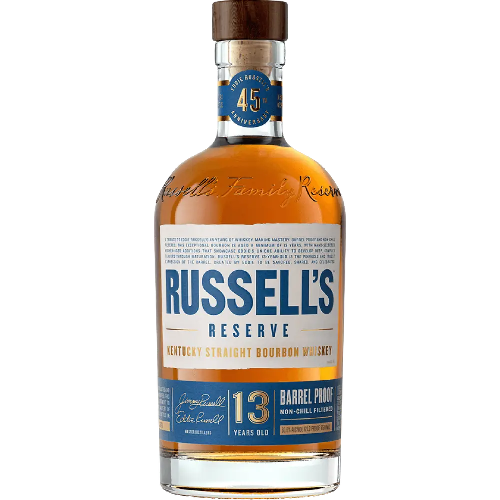 Russell's Reserve 13 Year Old 2026 Eddie Russell 45th Anniversary Bourbon bottle