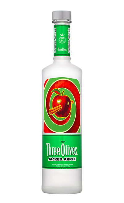 Three Olives Jacked Apple Vodka bottle