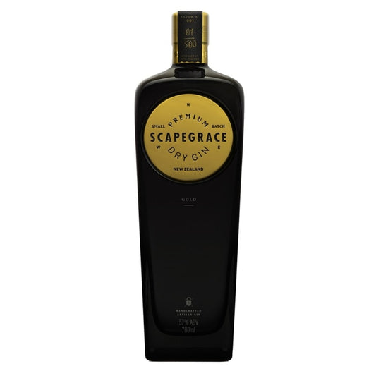 Scapegrace Gin Premium Dry Small Batch Gold New Zealand 750ml