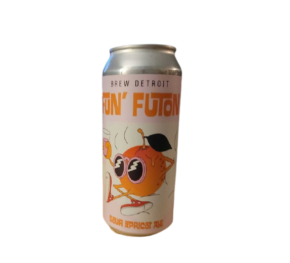 Brew Detroit Fun Futon Sour Apricot Ale 4-pack Can