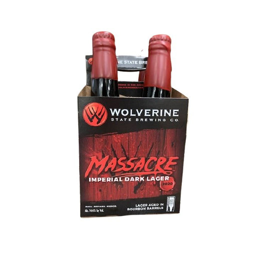 Wolverine State Brewing Massacre Imperial Dark Lager 4-pack