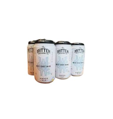 The Mitten West Coast Swing Amber Ale 6-pack Cans