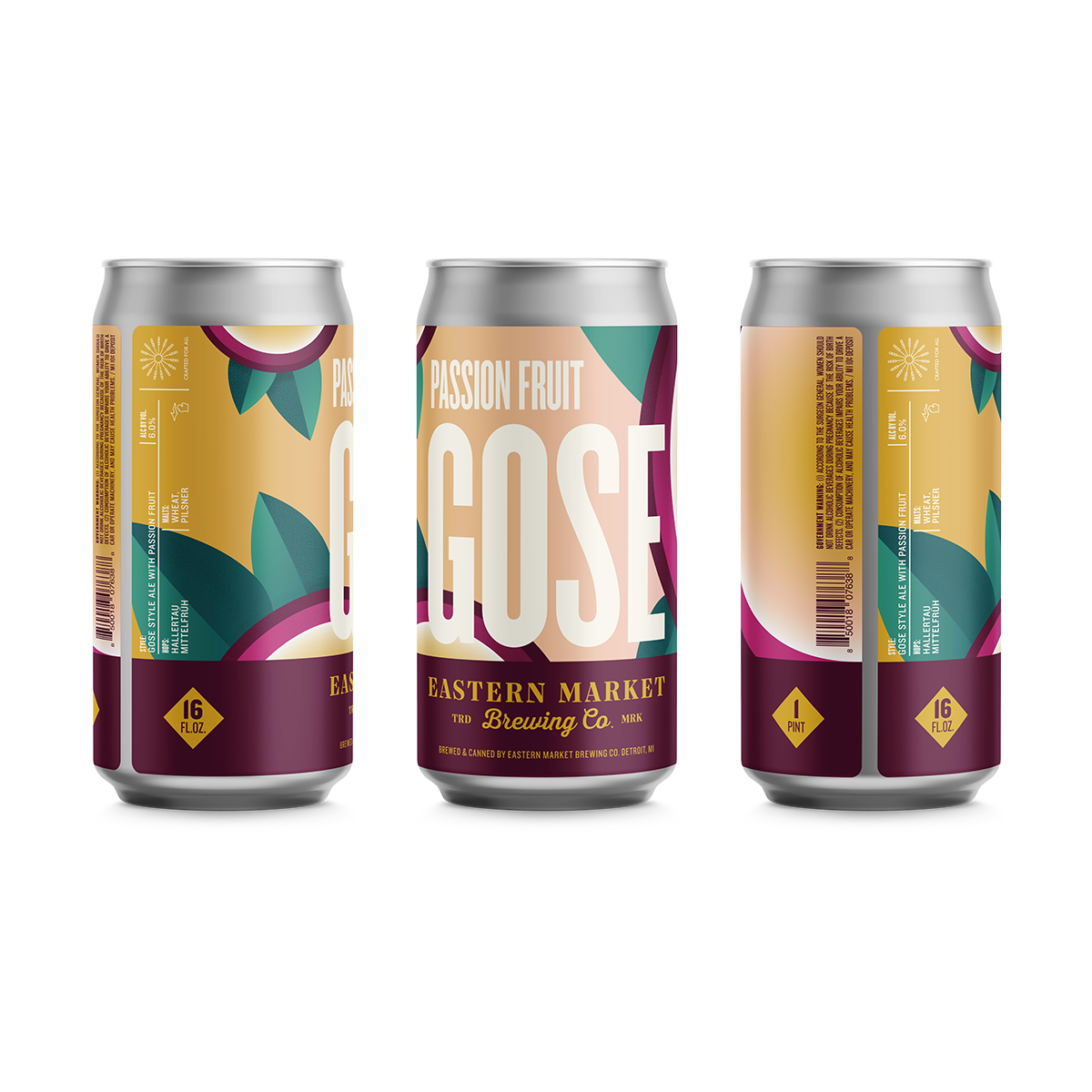 Eastern Market Brewing Passion Fruit Gose Ale 4-pack