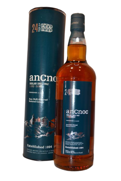 Ancnoc Scotch Single Malt Non Chill Filtered Highland 92pf 24yr 750ml