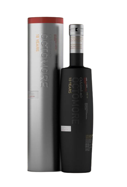 Bruichladich Octomore Scotch Single Malt Islay Heavy Peated 108.6pf 10yr 750ml