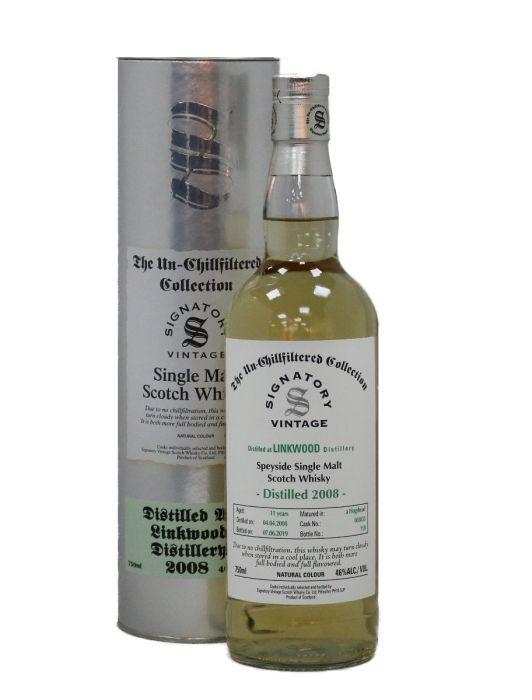 Signatory Vintage The Un Chillfiltered Collection Linkwood Scotch Single Malt 2008 Vtg 750 Ml