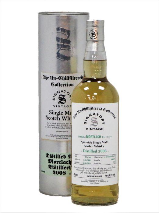 Signatory Vintage The Un Chillfiltered Collection Mortlach Scotch Single Malt 2008 Vtg 11yr 750ml