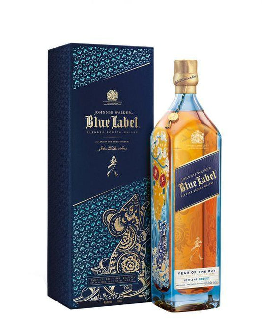 Johnnie Walker Blue Label Scotch Blended Year Of Rat Limited Edition 750ml