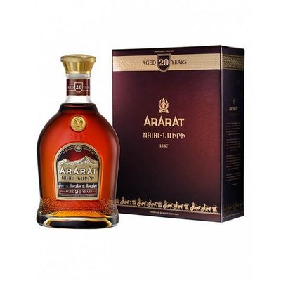 Ararat Brandy Nairi Armenian 20yr 750 Ml